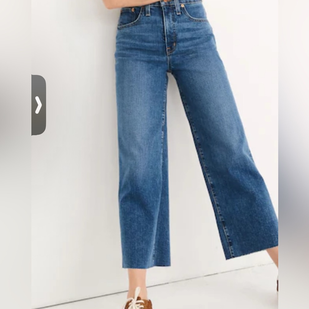 Madewell Slim Wide leg crop jeans - Picture 2 of 6